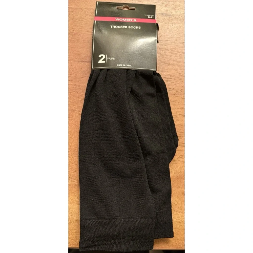 Trouser Socks Greenbrier Sz 6-11‎ Black 2 Pack Career Work Hosiery